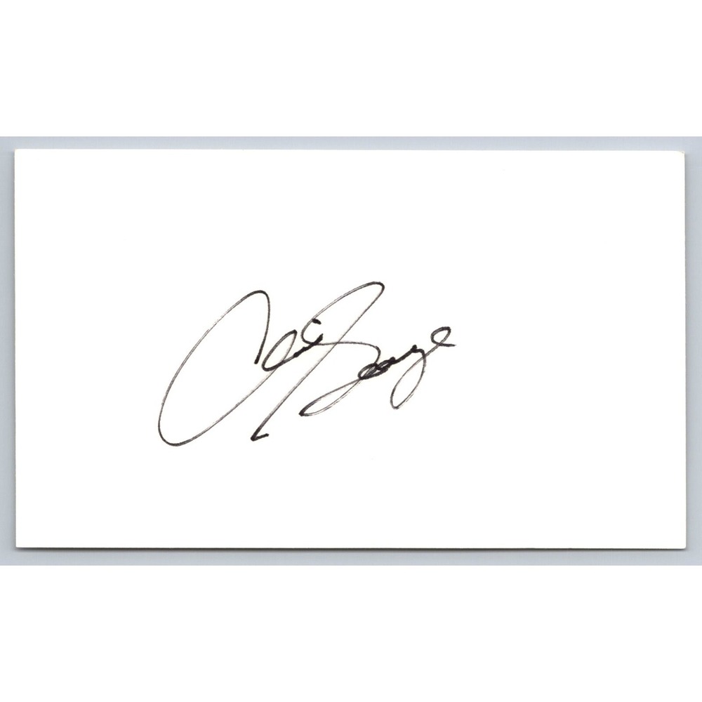 Chris George Signed Index Card - Actor